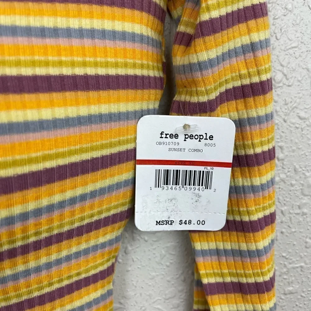 NWT Free People Sunset Combo Body Suit Size XS
